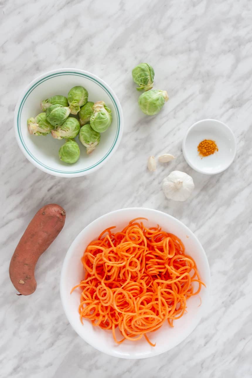 Sweet Potato Noodle Soup Ingredients | melissatorio.com