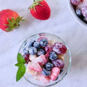 Berry Fruit Salad in Bowl