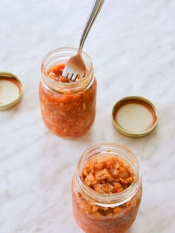 Kimchi in Jars