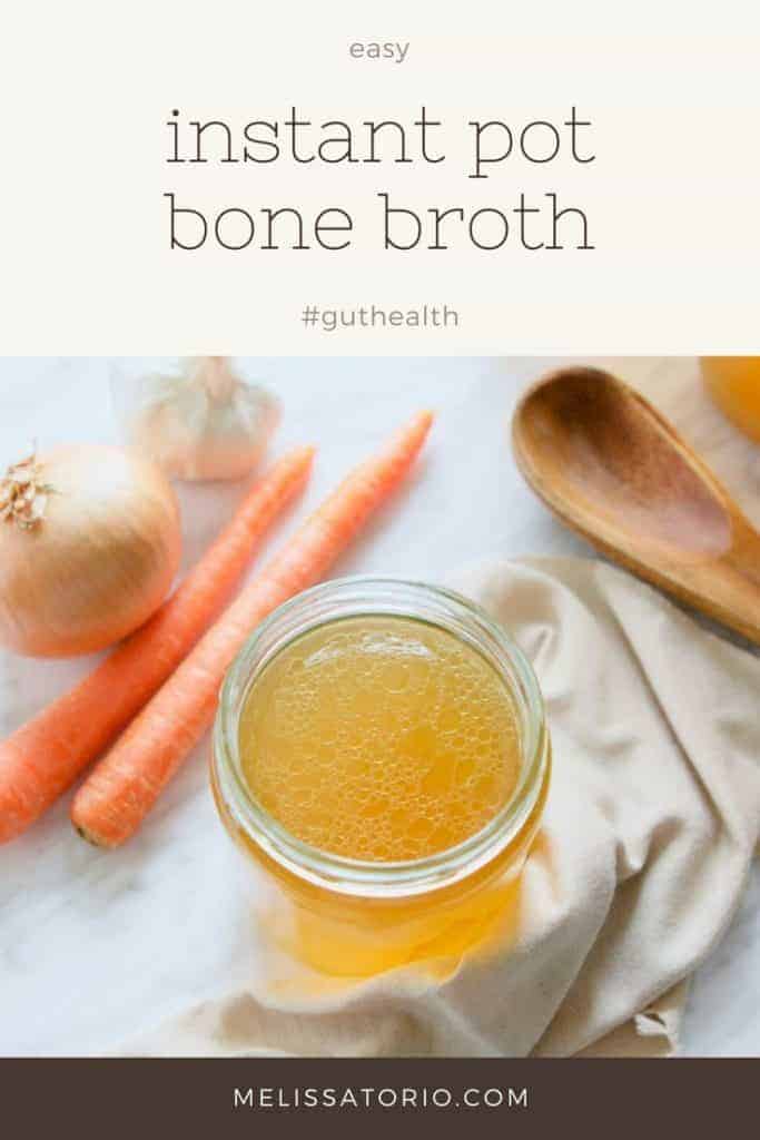 Instant Pot Bone Broth in jar