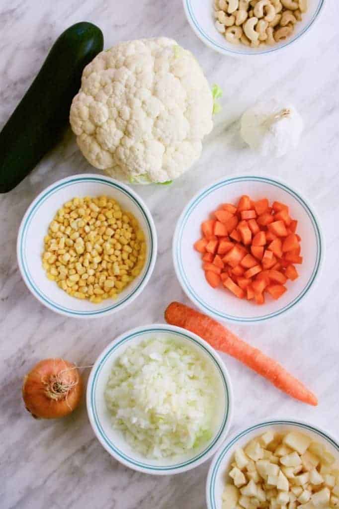 Vegetable Corn Chowder Ingredients | melissatorio.com