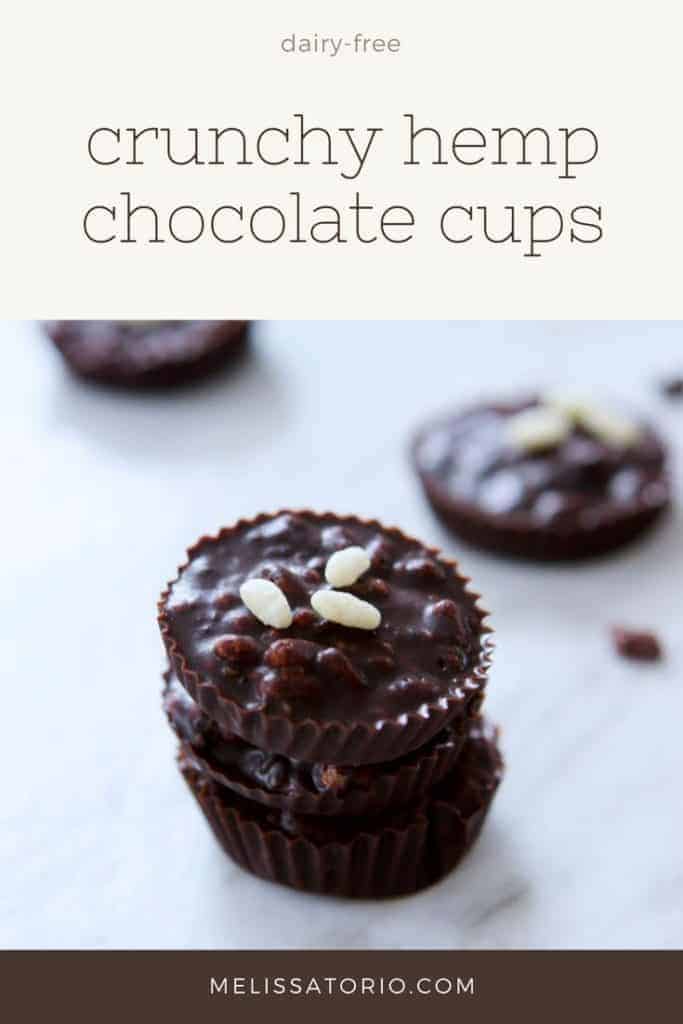 Crunchy Hemp Chocolate Cups | melissatorio.com