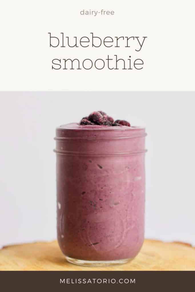 Blueberry Smoothie | dairy-free | melissatorio.com