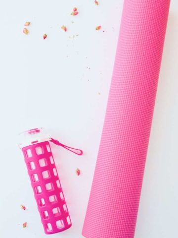 Yoga Mat and Water Bottle