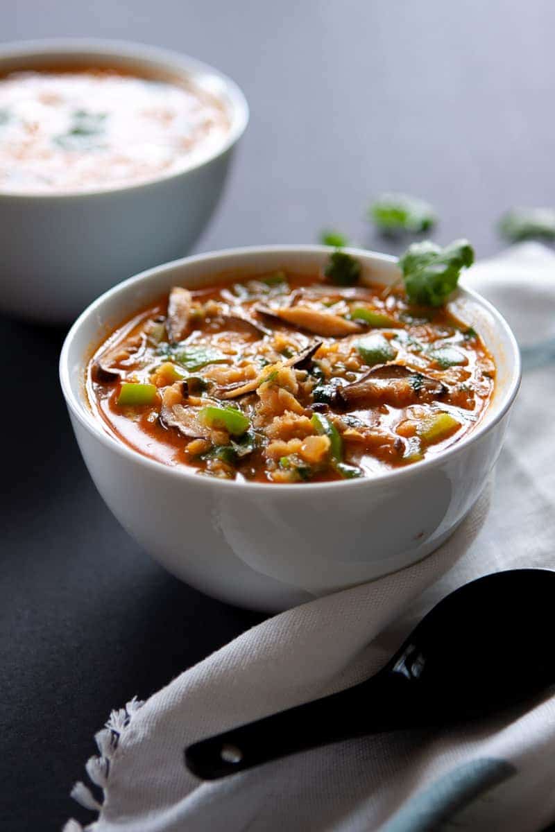 Vegan Coconut Curry Lentil Soup | melissatorio.com